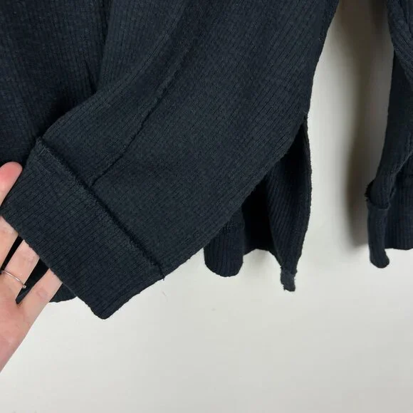 Women's Black Half-Zip Sweater - Picture 5 of 7